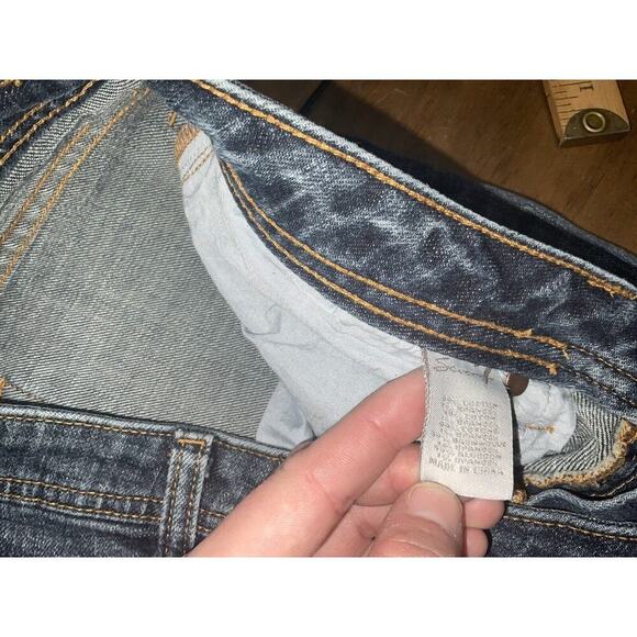 Seven 7 Jeans Embroidered Premium Denim Size 30 Flare - Picture 5 of 9